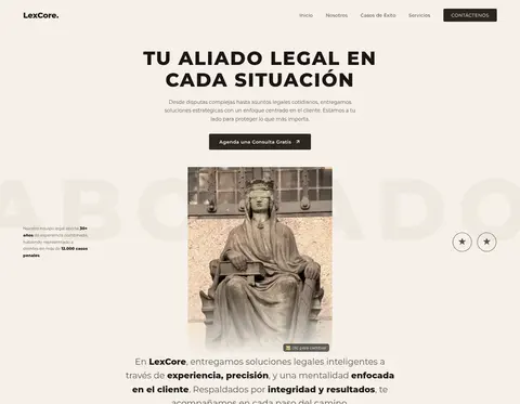 Plantilla LexCore para abogados