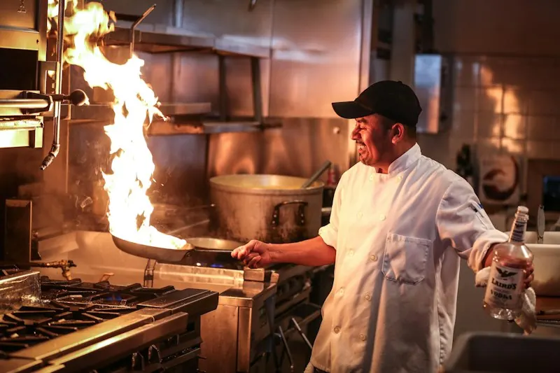 Chef cocinando