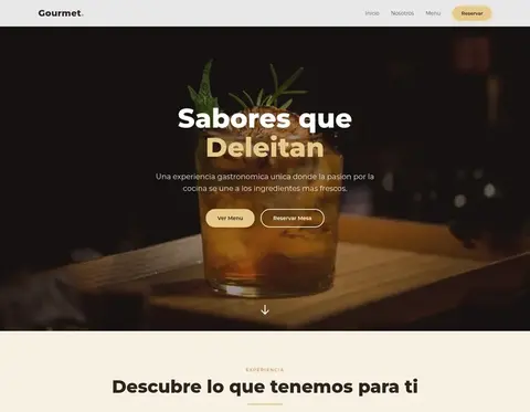Plantilla Restaurante Gourmet para comida